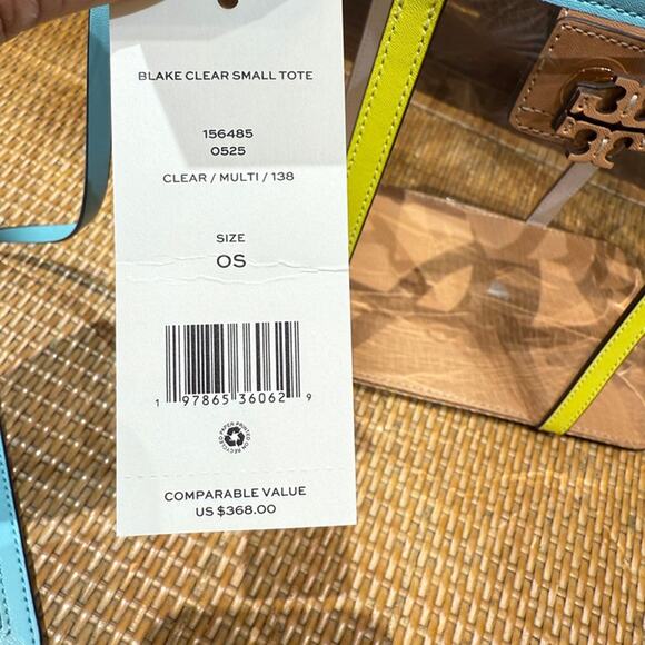 TORY BURCH BLAKE CLEAR SMALL TOTE 156485 - Picture 9 of 14